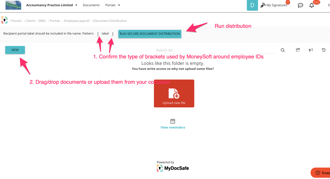 mydocsafe customer portals