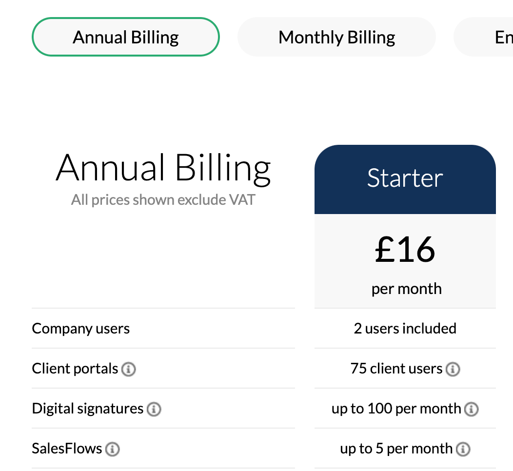 MyDocSafe Price plans - new